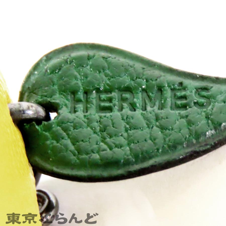 HERMES（エルメス） レモン チャーム レモンイエローxグリーン