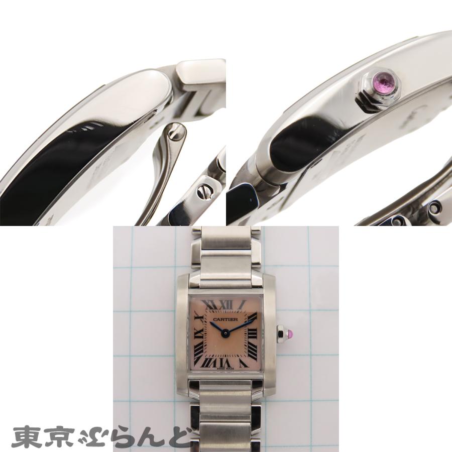 Cartier（カルティエ） タンクフランセーズ SM W51028Q3 ピンク SS 