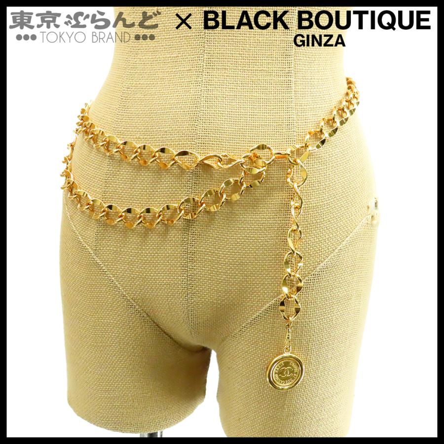 良品 シャネル チェーンベルト ココマーク ゴールド メタル GP CHANEL ブランド アクセサリー レディース ブランド小物 ベルト CHANEL（シャネル） チェーンベルト ゴールド メタル ココマーク GP