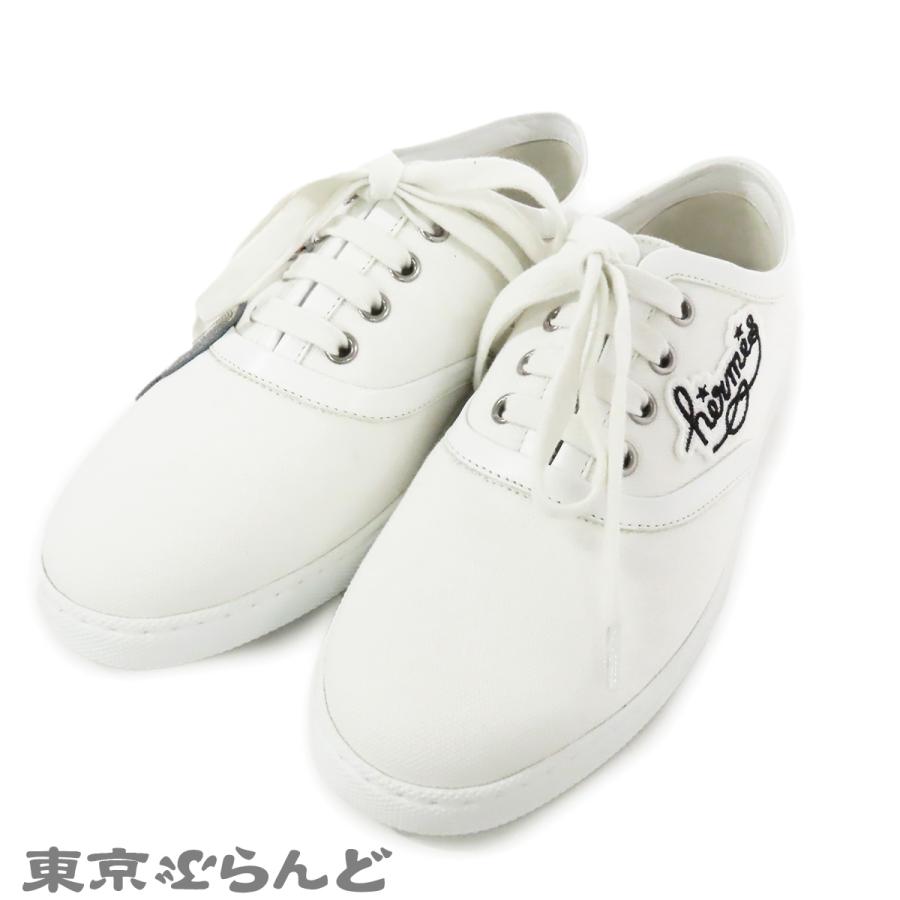 HERMES（エルメス） イノサン ホワイト 白 キャンバス ローカット