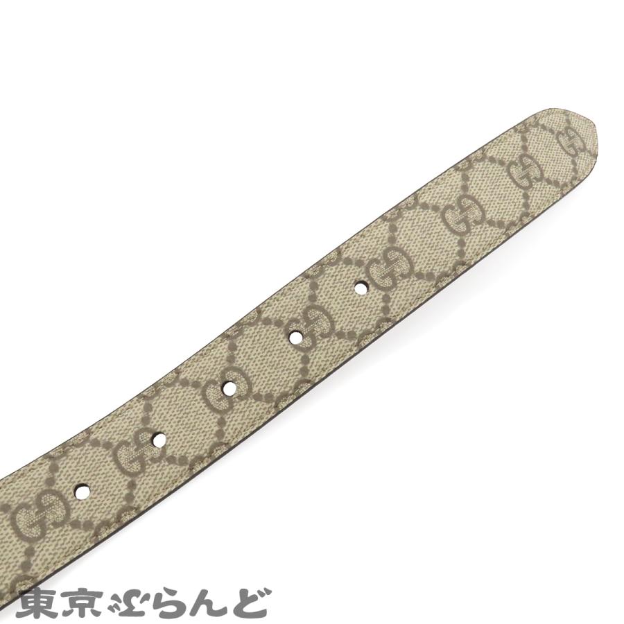 GUCCI（グッチ） スクエアバックル 822150 ベージュ ゴールド金具 GG