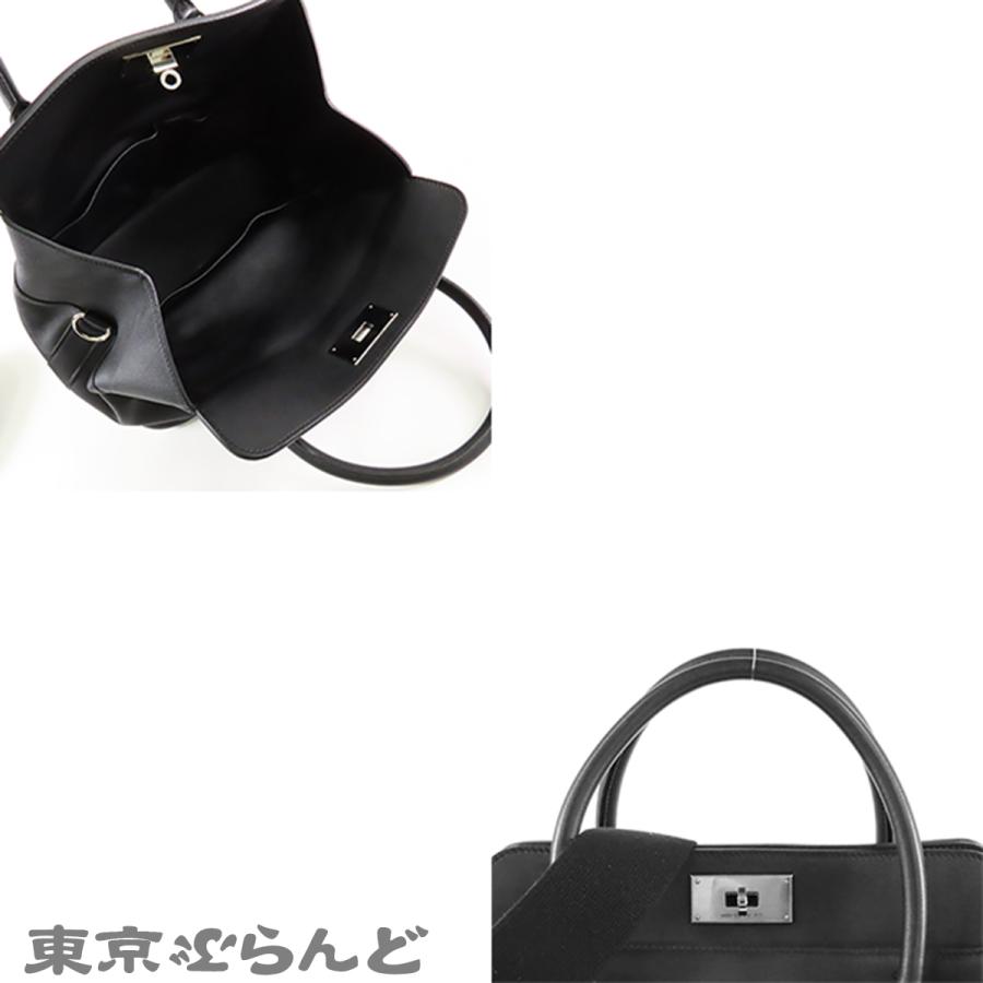 HERMES（エルメス） ツールボックス 26 ブラック 黒 シルバー金具