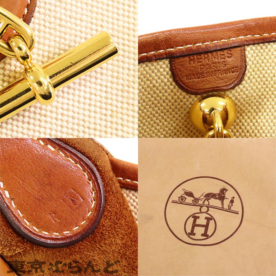 HERMES（エルメス） ヴェスパ □A刻印 ゴールドxナチュラル ゴールド