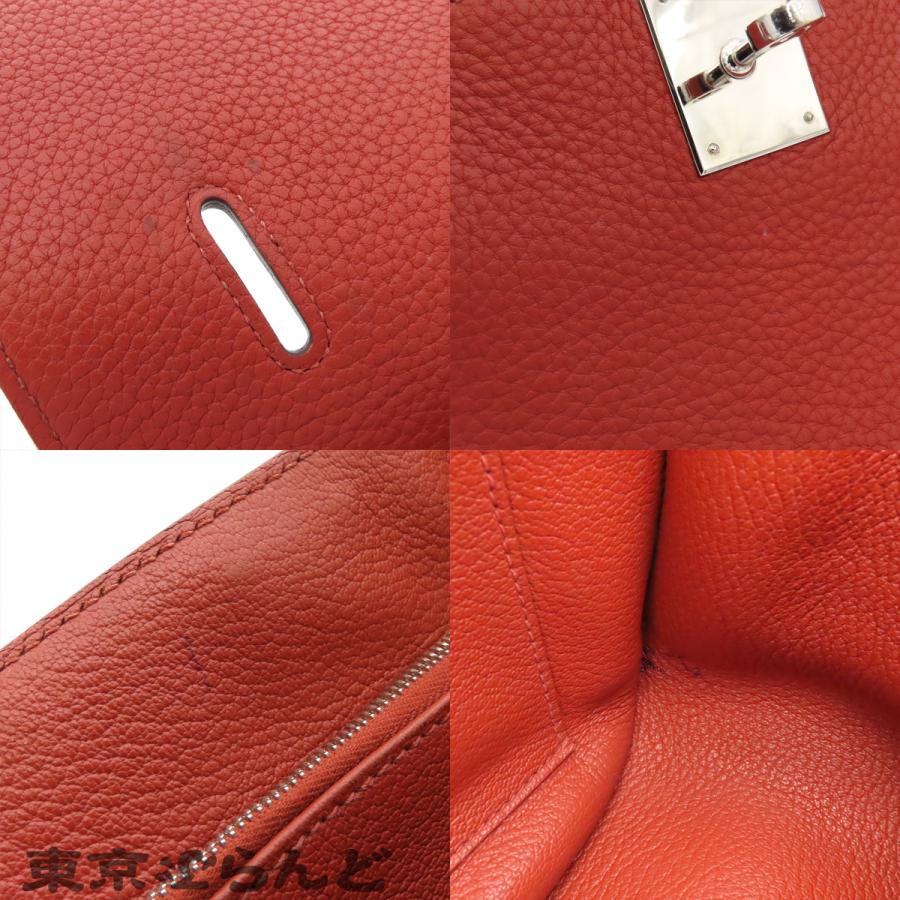 エルメス HERMES ジプシエール 28 □P刻印 ルージュヴェネチアン シルバー金具 トリヨン ショルダーバッグ レディース 101864762_7