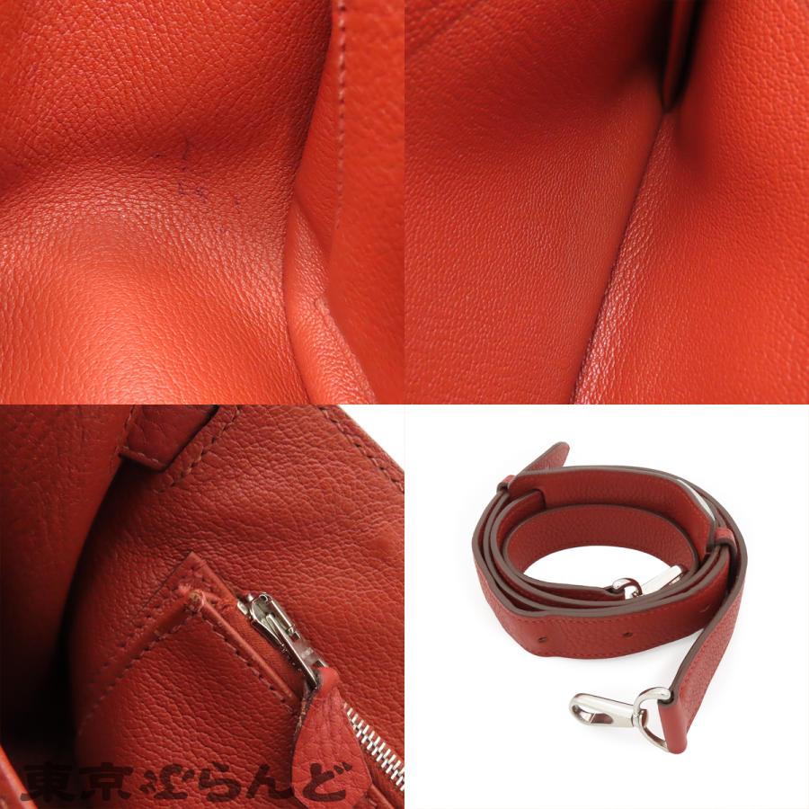 エルメス HERMES ジプシエール 28 □P刻印 ルージュヴェネチアン シルバー金具 トリヨン ショルダーバッグ レディース 101864762_8