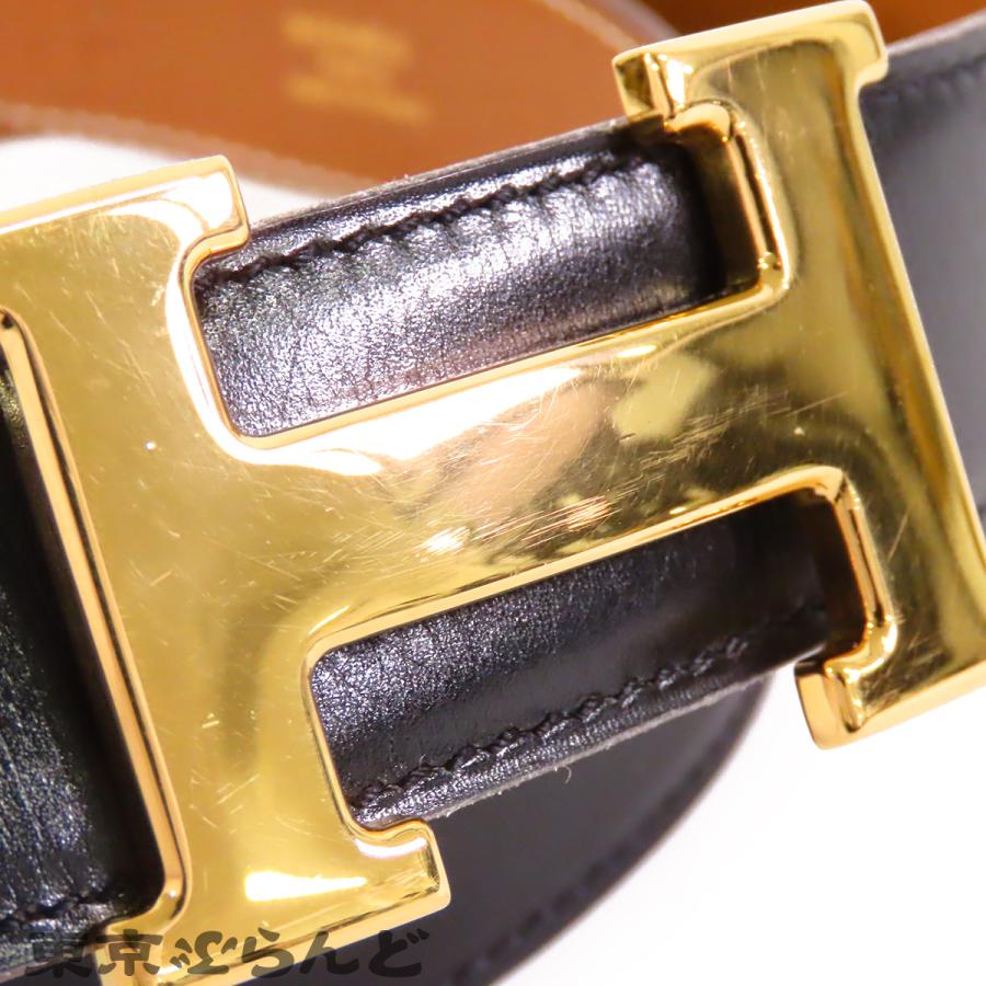 HERMES（エルメス） HERMES Hベルト コンスタンス 〇Y刻印 ブラックx