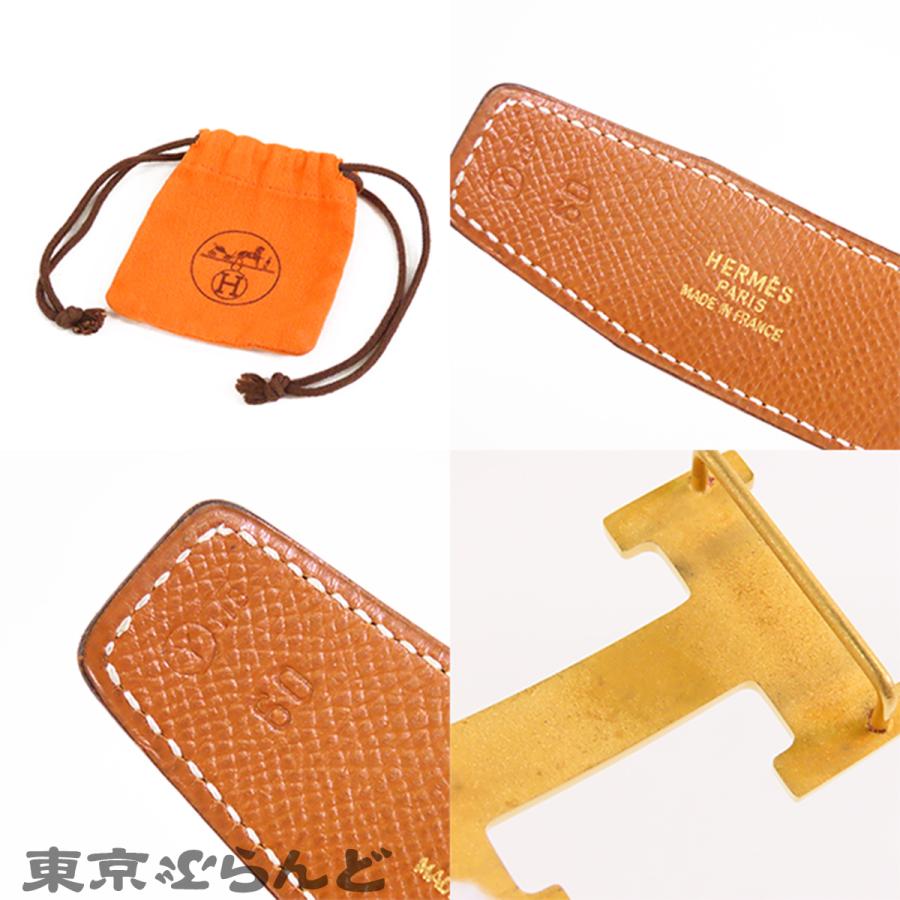 HERMES（エルメス） HERMES Hベルト コンスタンス 〇Y刻印 ブラックx
