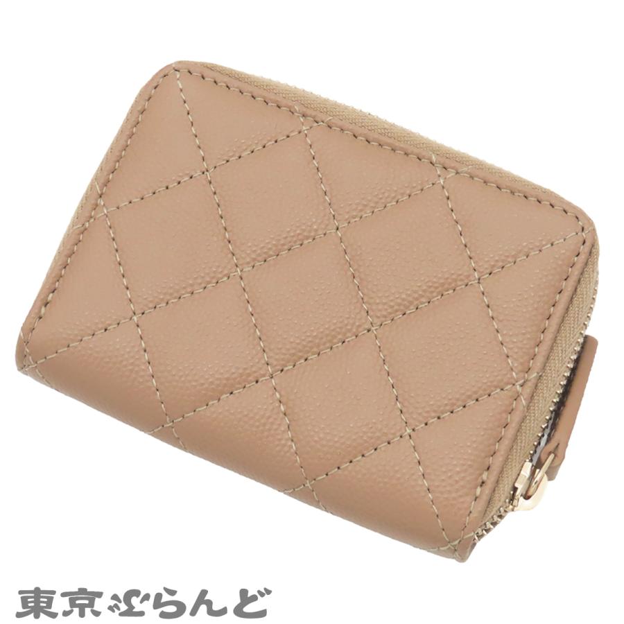 CHANEL（シャネル） コンパクトウォレット ベージュ ゴールド金具