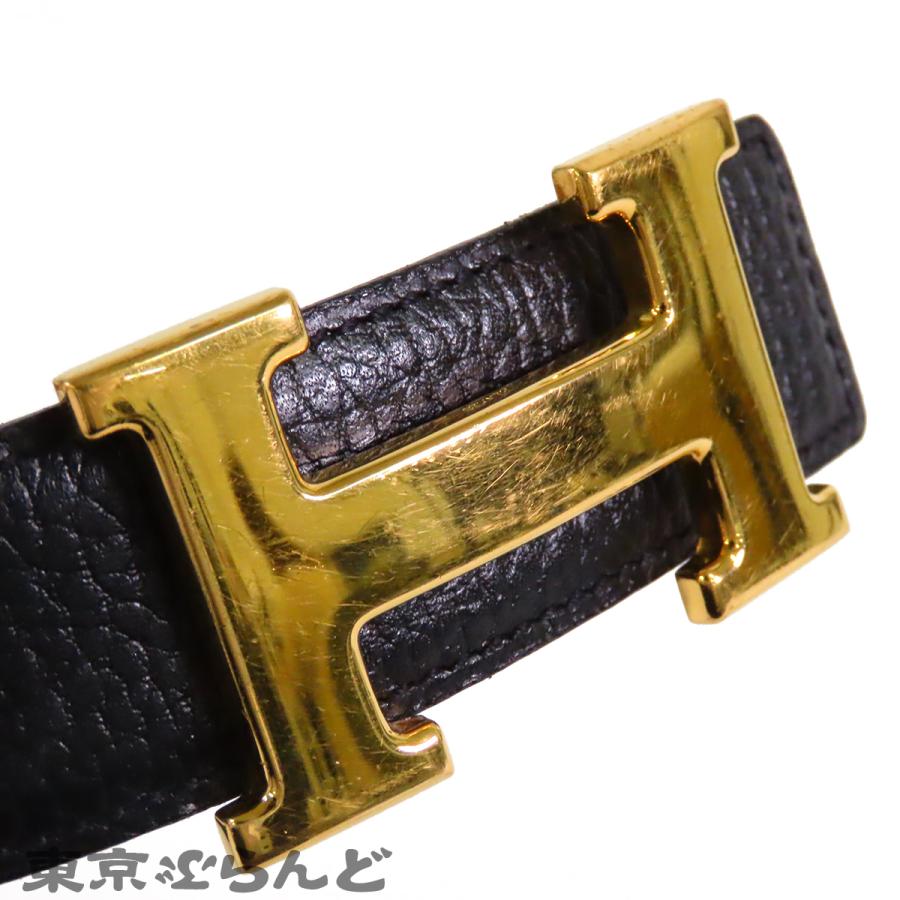 HERMES（エルメス） HERMES Hベルト コンスタンス 〇Y刻印 ブラックx