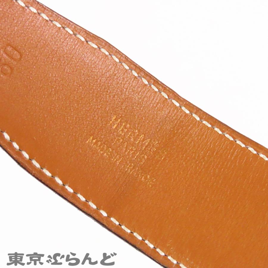 HERMES（エルメス） Hベルト コンスタンス 〇Z刻印 ブラックxゴールド