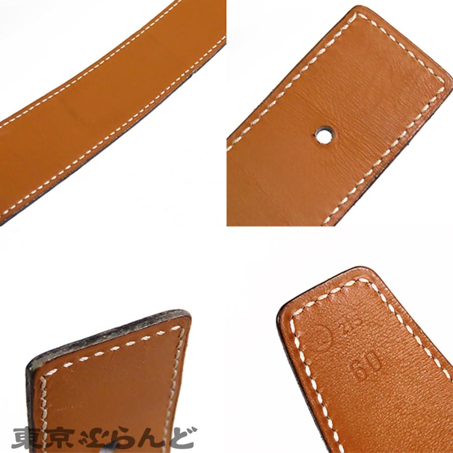 HERMES（エルメス） Hベルト コンスタンス 〇Z刻印 ブラックxゴールド