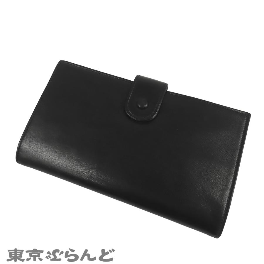 CHANEL（シャネル） 長財布 ブラック 黒 ゴールド金具 ラムスキン ココ 