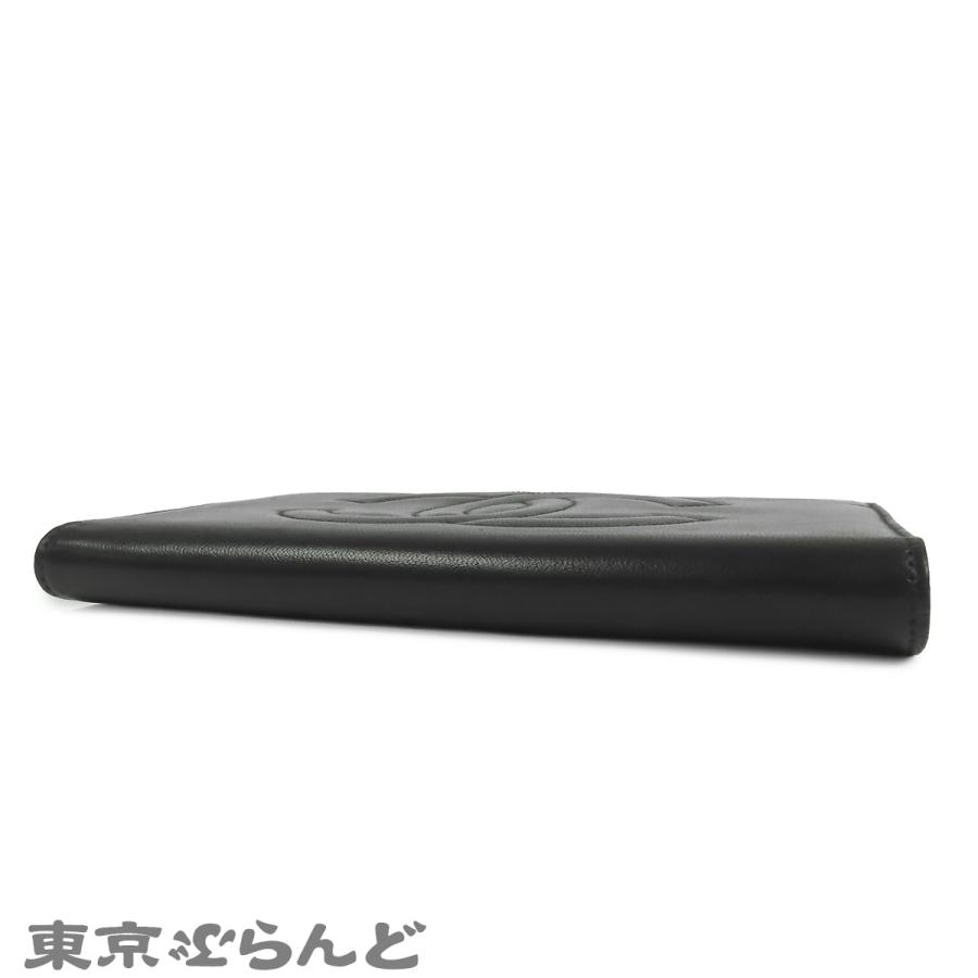 レディース シャネル マトラッセ 長財布 がま口 ラムスキン ココマーク 