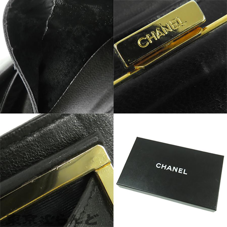 CHANEL（シャネル） 長財布 ブラック 黒 ゴールド金具 ラムスキン ココ
