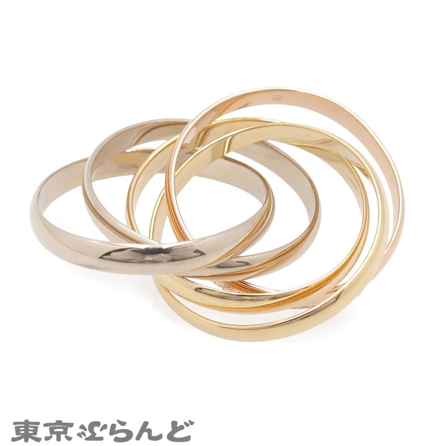 CARTIER カルティエ トリニティリング スリーカラー #54 リング・指輪 Cartier（カルティエ） トリニティ リング スリーカラーゴールド K18YG