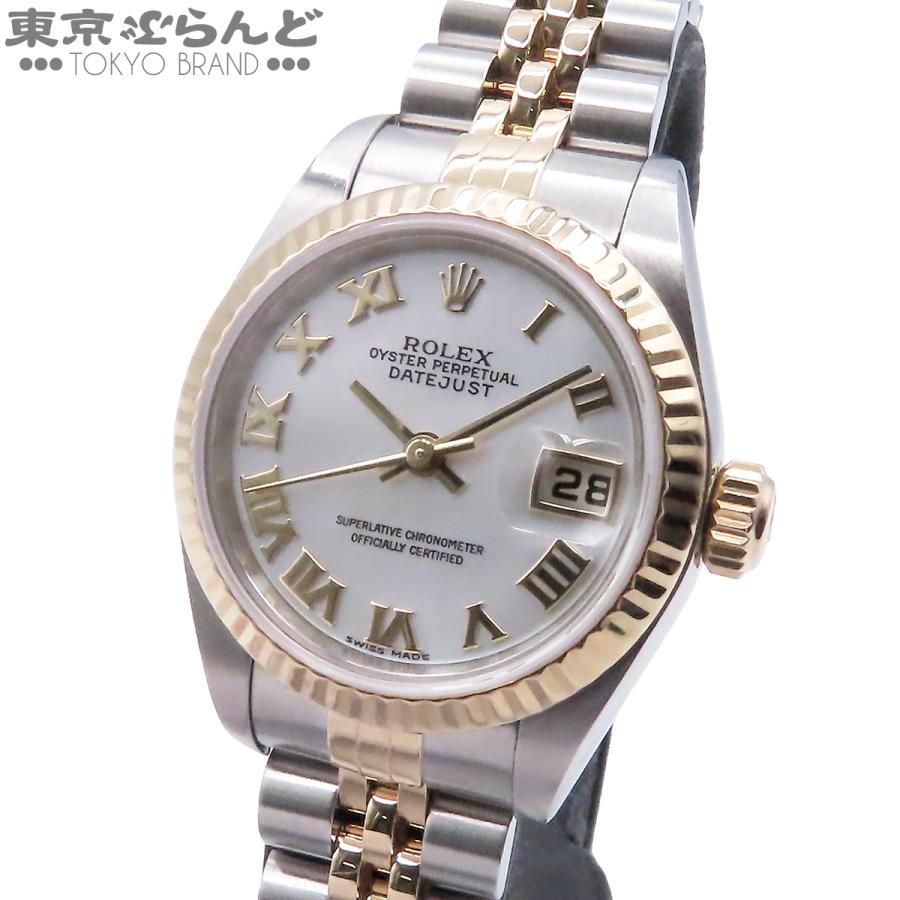 ▲美品 ROLEX デイトジャスト ジュビリーブレス 2コマ K18/SS ROLEX（ロレックス） デイトジャスト 79173NR MOP SS K18YG ジュビリー