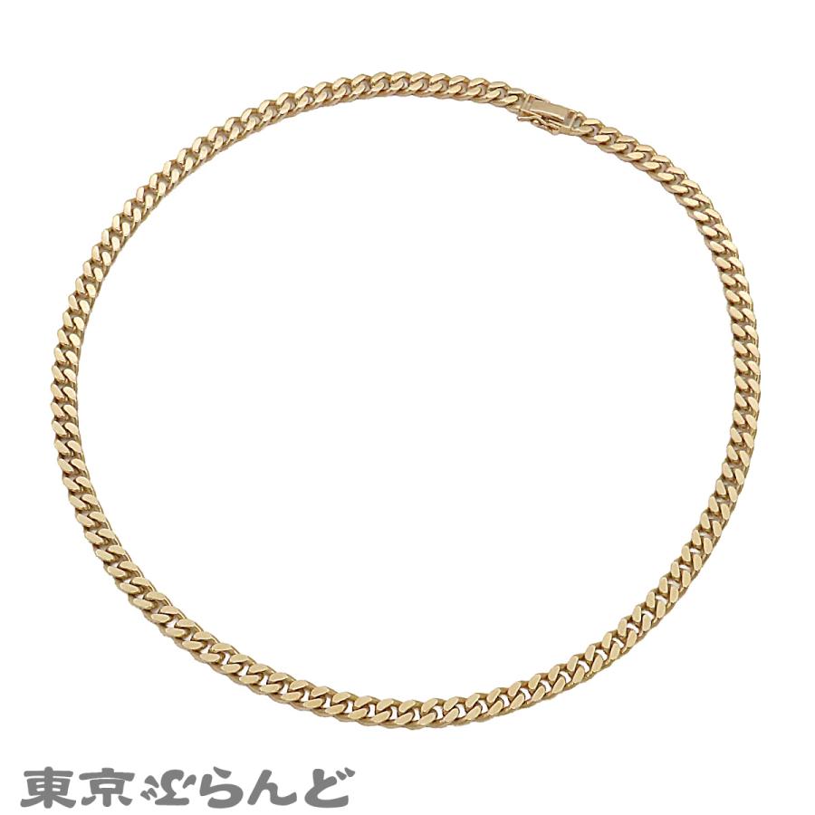 喜平 キヘイ ネックレス イエローゴールド K18YG 2面 シングル 幅6.5mm