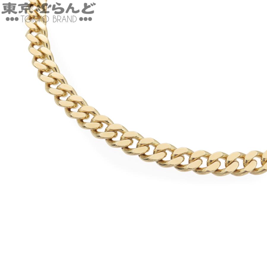 ゴールドネックレス 喜平 キヘイ イエローゴールド K18YG 2面 シングル 幅6.4mm 50cm 80.3