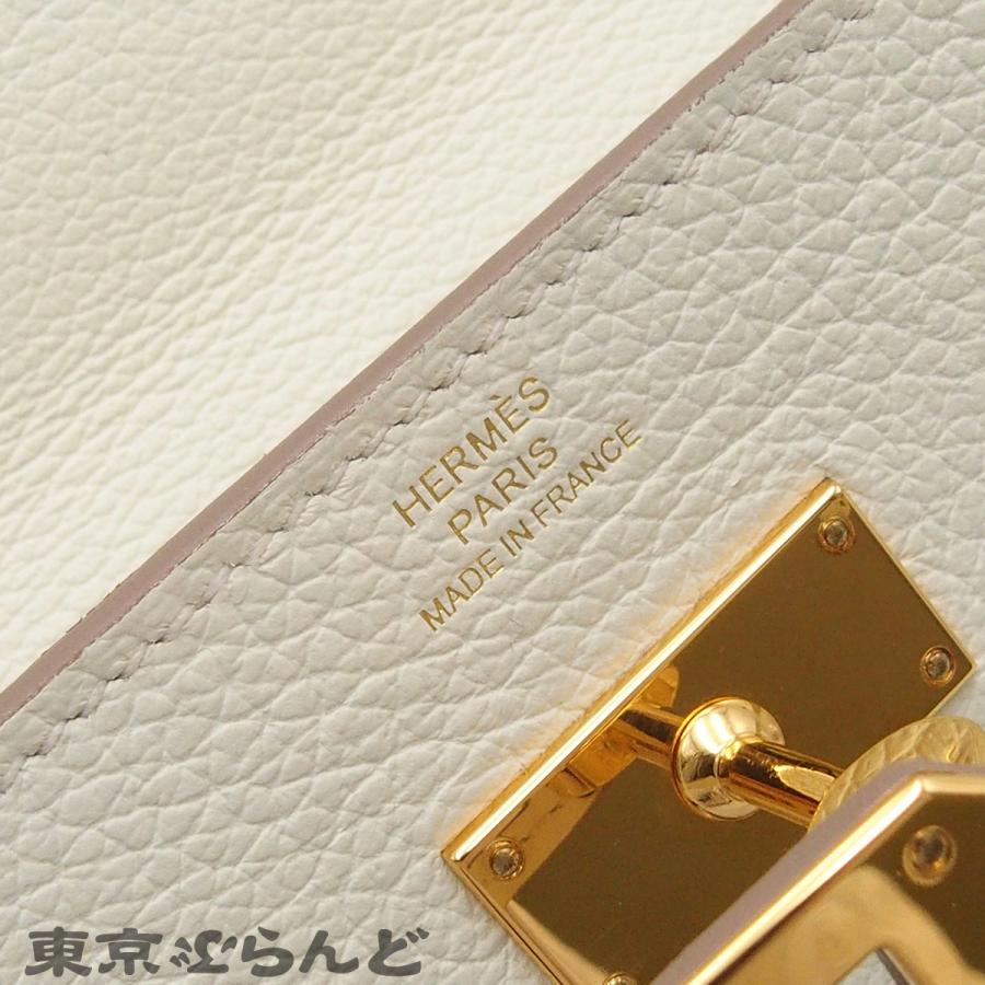 エルメス HERMES ケリーウォレット ロング トゥーゴー B刻印 マッシュルーム ゴールド金具 エバーカラー 長財布 ショルダーバッグ 2023年 レディース 101866424の画像