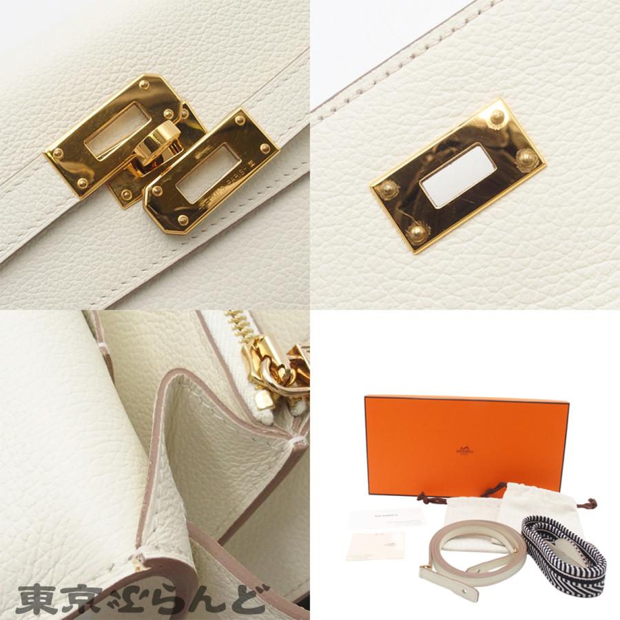 エルメス HERMES ケリーウォレット ロング トゥーゴー B刻印 マッシュルーム ゴールド金具 エバーカラー 長財布 ショルダーバッグ 2023年 レディース 101866424の画像