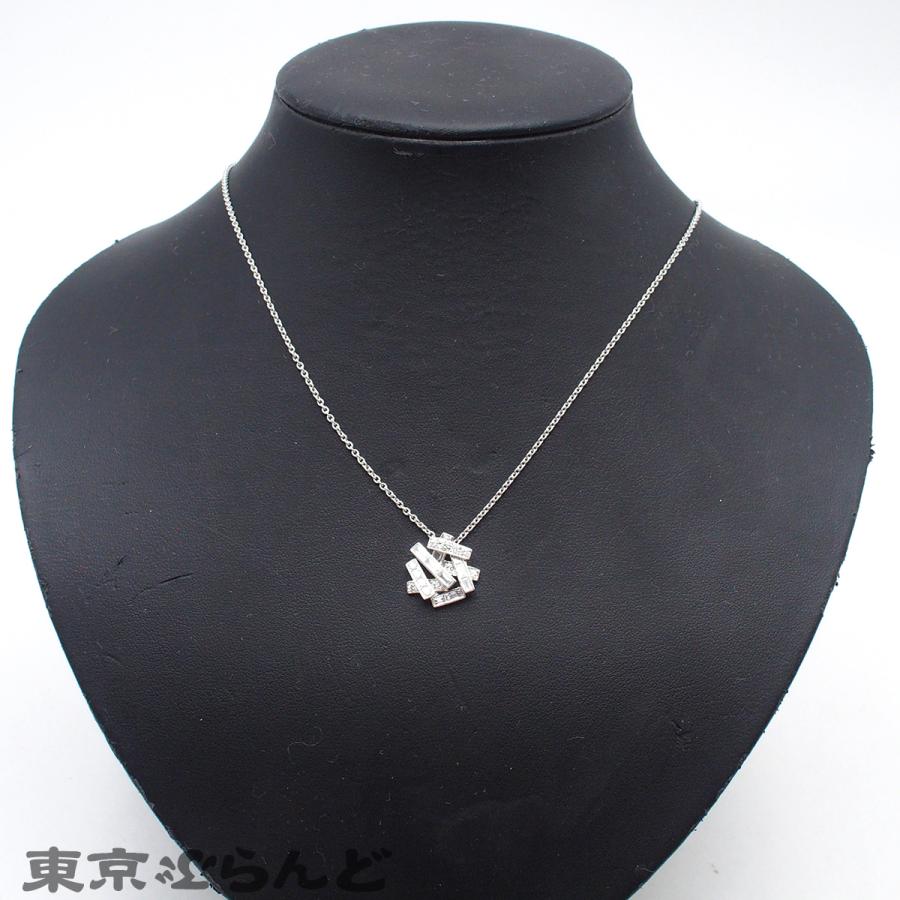 グラフ GRAFF スレッド ホワイトゴールド ダイヤモンド K18WG バゲット