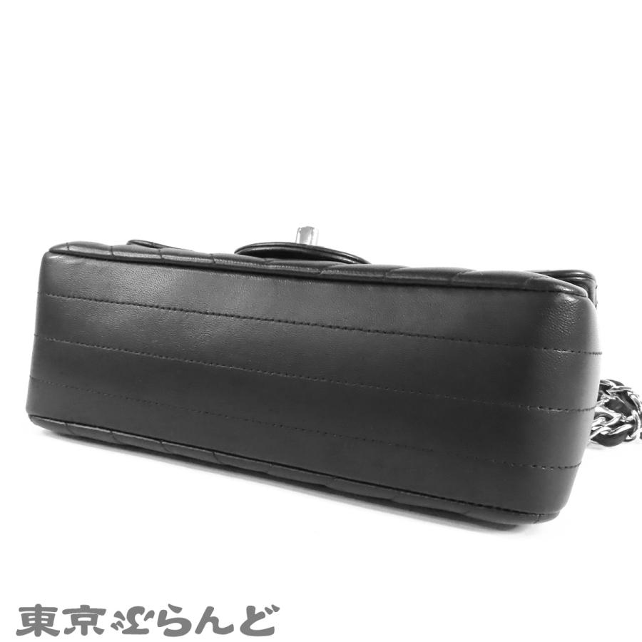 CHANEL Vステッチ クラッチバッグ ブラック CHANEL（シャネル） CHANEL Vステッチ チェーンバッグ ブラック 黒