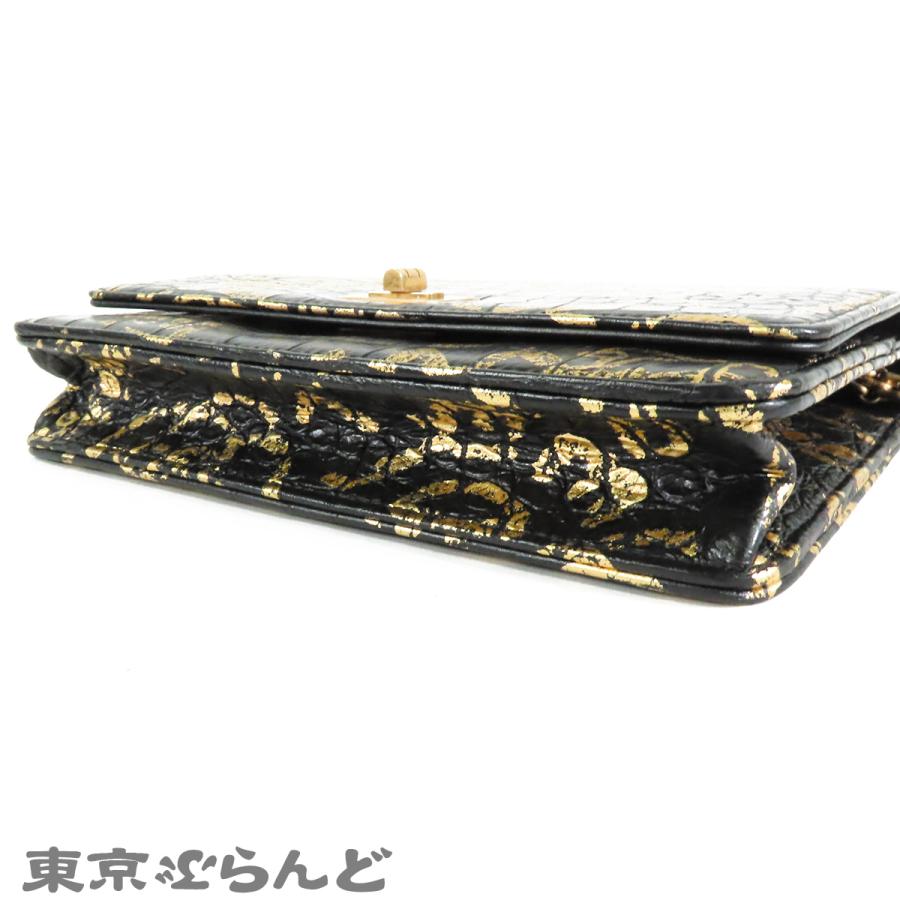 CHANEL（シャネル） CHANEL 2.55ライン チェーンウォレット ブラックx