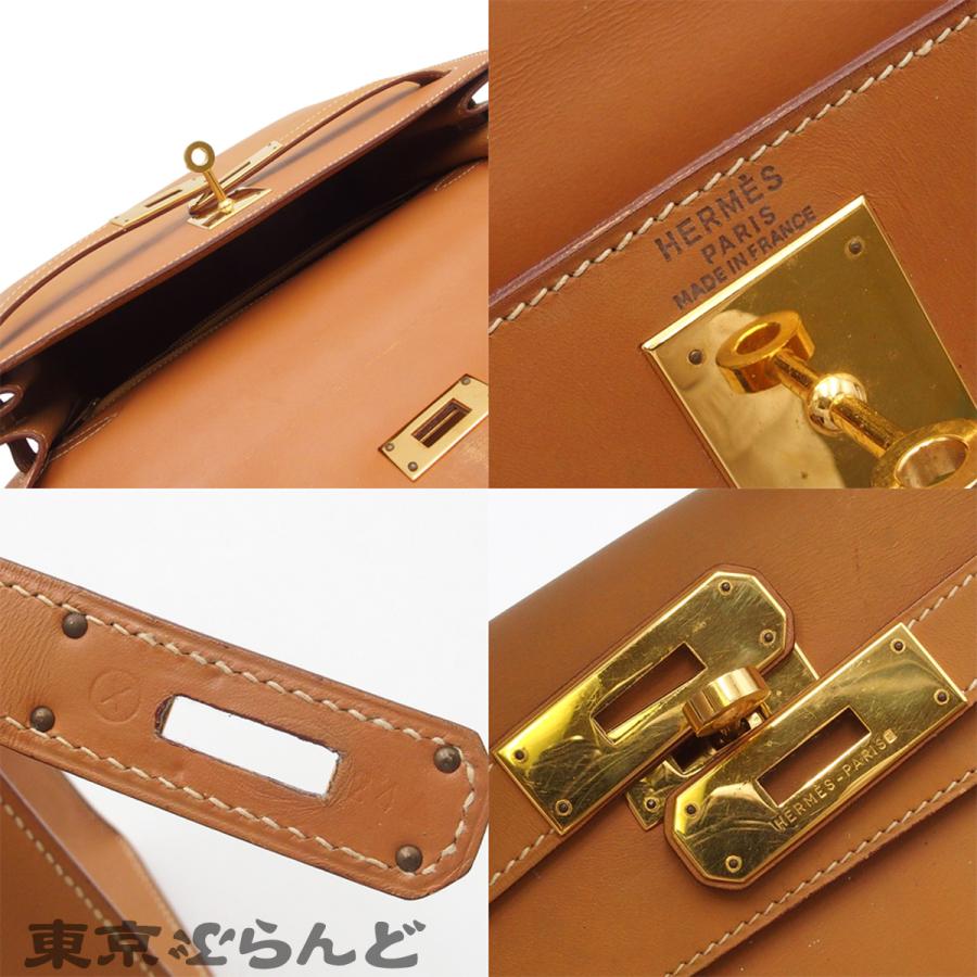 HERMES（エルメス） ケリー28 〇X刻印 ナチュラル ゴールド金具