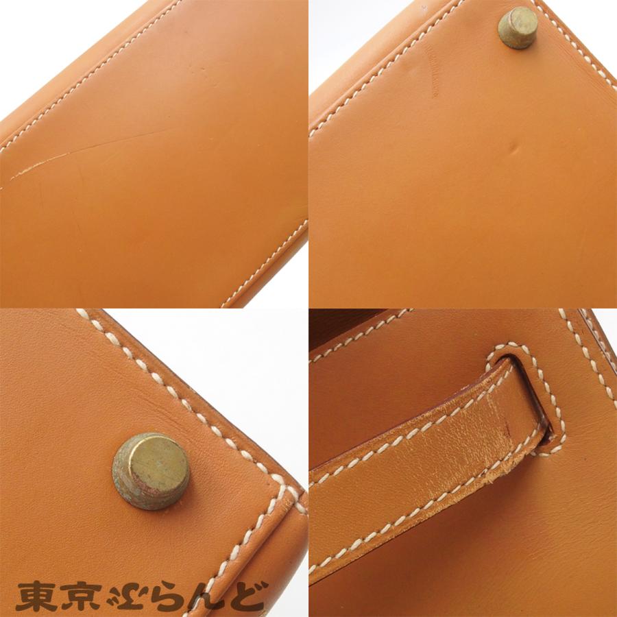 HERMES（エルメス） ケリー28 〇X刻印 ナチュラル ゴールド金具