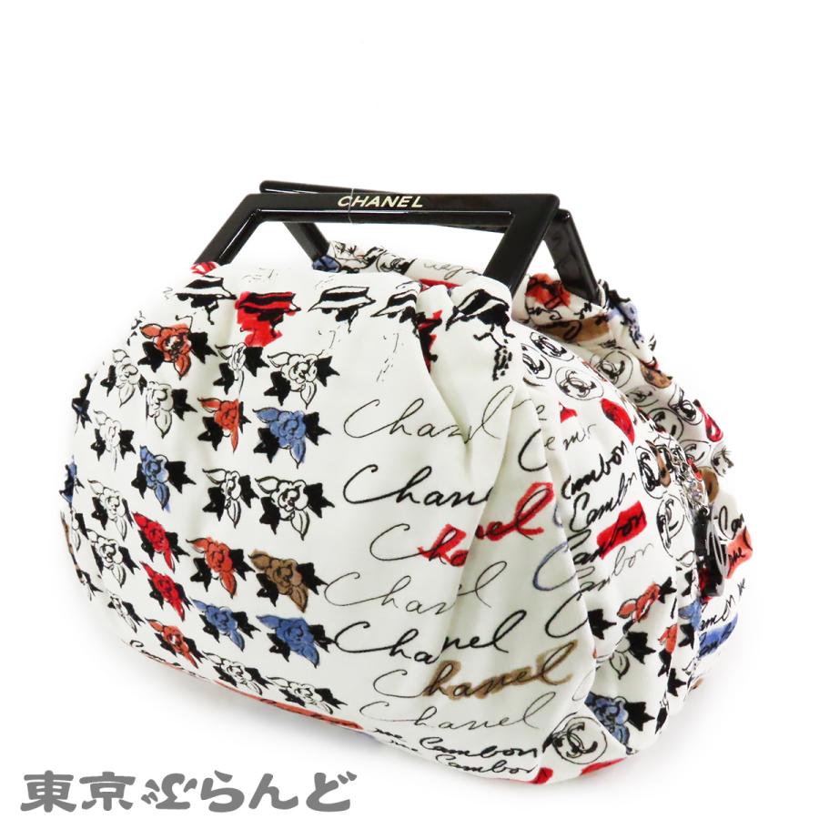 CHANEL（シャネル） カメリア プラスチックハンドルバッグ ホワイトx