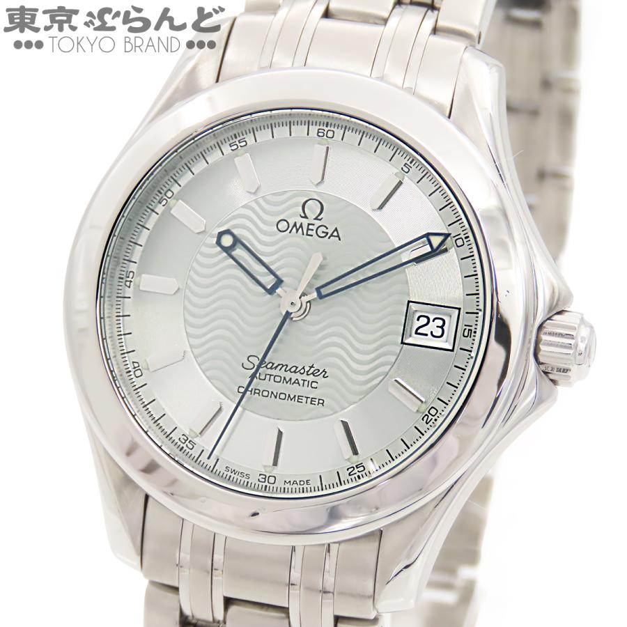 OMEGA 新品同様 シーマスター メンズ 2501.31クロノメーター AT OMEGA（オメガ） シーマスター 2501.31 シルバー SS デイト 120m