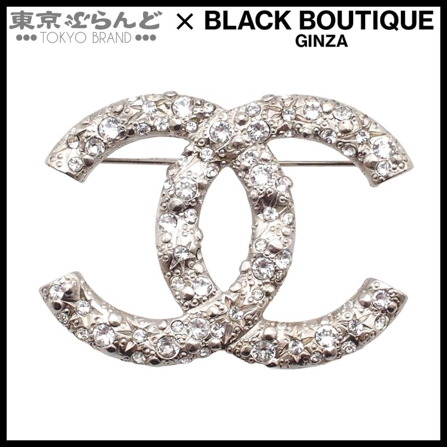 CHANEL（シャネル） ブローチ シルバー メタル ココマーク ライン