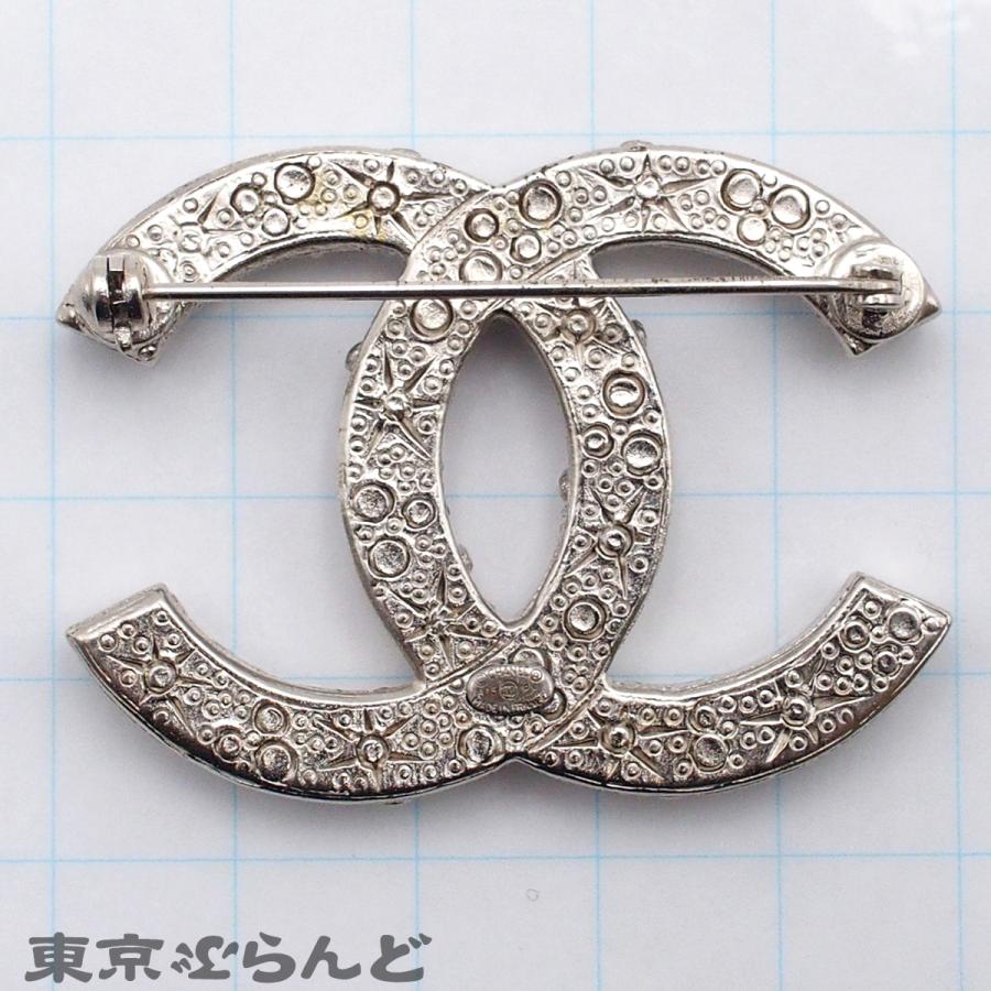 CHANEL（シャネル） ブローチ シルバー メタル ココマーク ライン