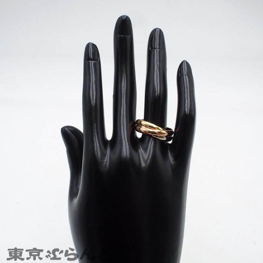 カルティエ トリニティ MM 約18号 Cartier（カルティエ） トリニティ MM スリーカラーゴールド K18YG