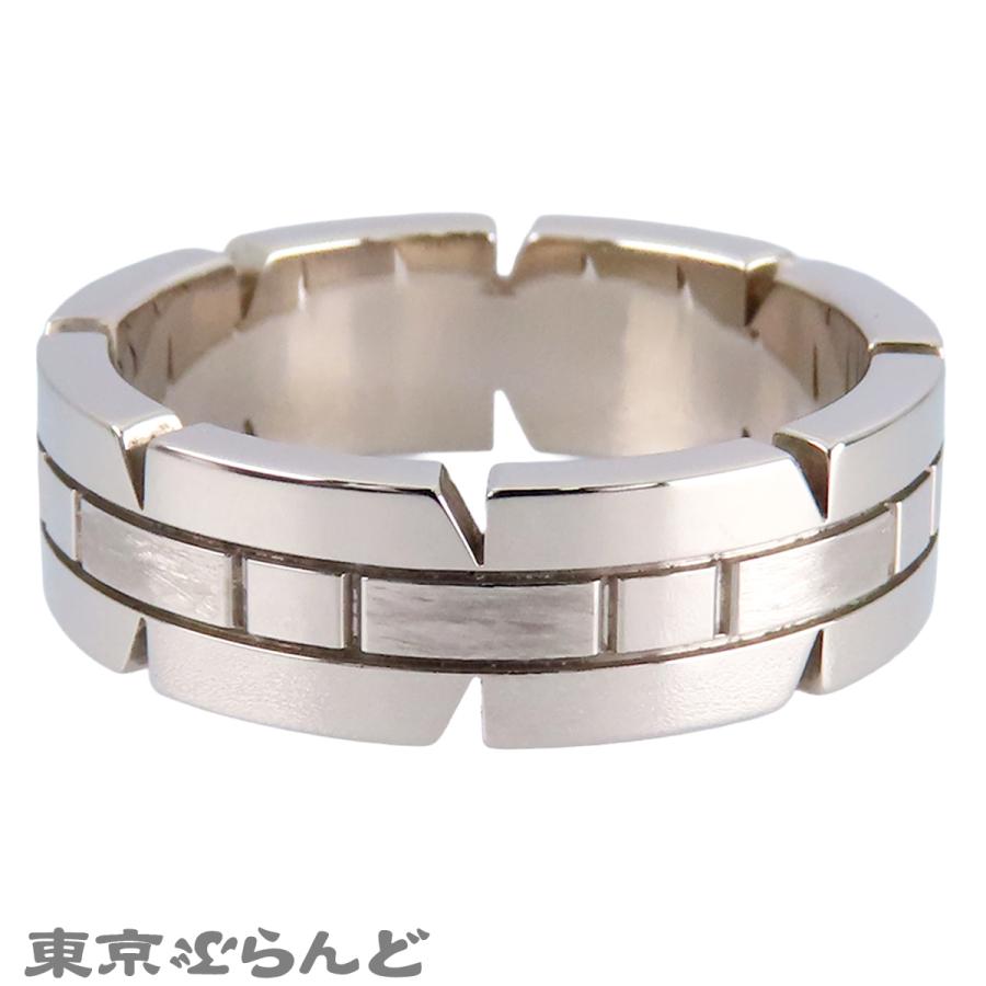 カルティエ タンクフランセーズ リング K18WG #58 Cartier（カルティエ） タンクフランセーズリング ホワイトゴールド