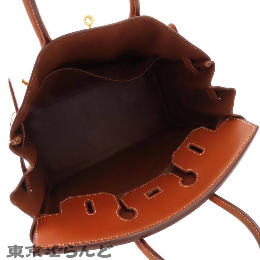HERMES（エルメス） オータクロア 32 ○X刻印 ブラウンxナチュラル