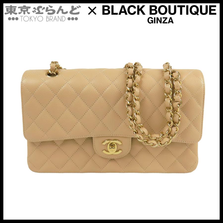 CHANEL シャネル チェーンショルダーバッグ ベージュ正規品 CHANEL（シャネル） チェーンショルダーバッグ ベージュ ゴールド金具