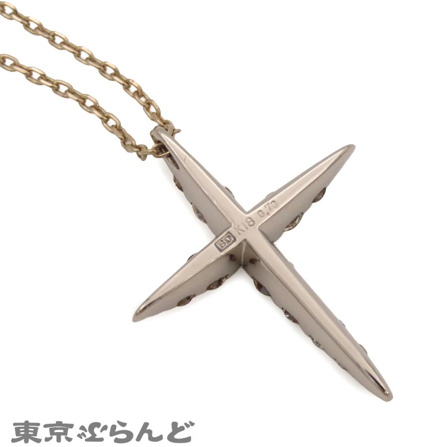 カシケイ KASHIKEY ネイキッド クロス BD0.70ct ネックレス ブラウン