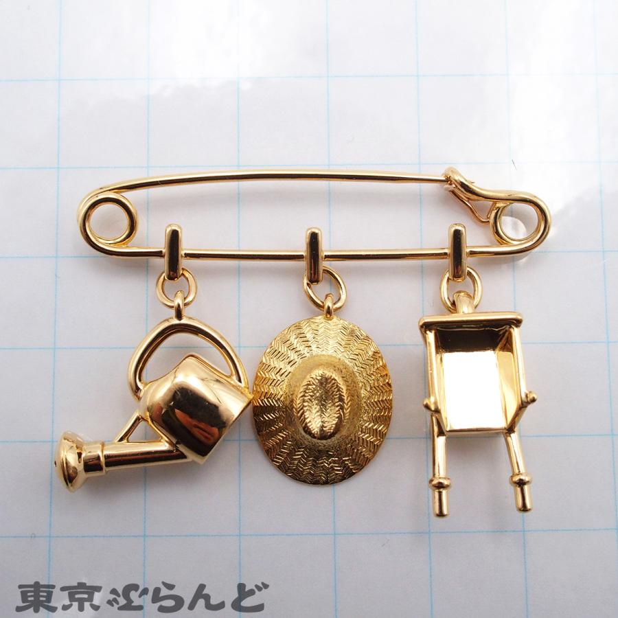 カルティエ　ブローチ　ヴィンテージ Cartier（カルティエ） ブローチ イエローゴールド K18YG ガーデン