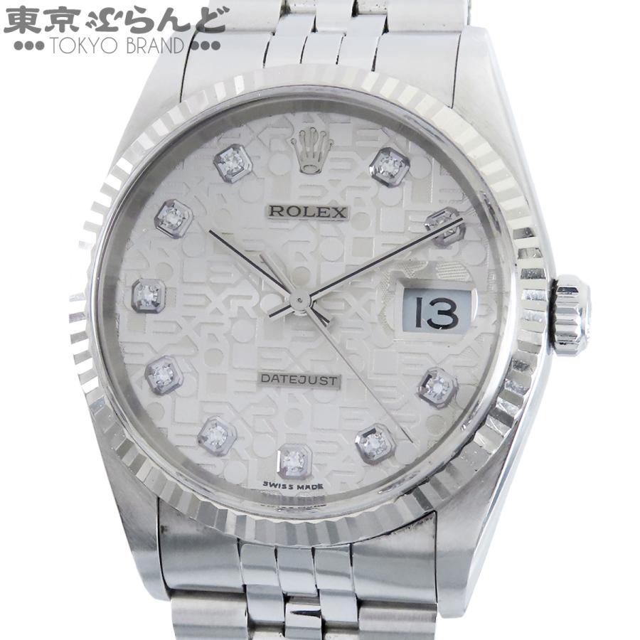 ROLEX（ロレックス） デイトジャスト 16234G A番 シルバー SS WG