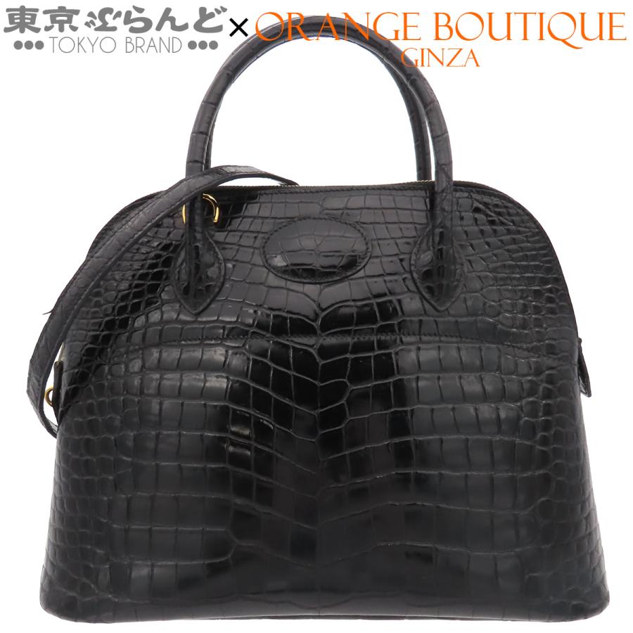 HERMES（エルメス） ボリード 31 □A刻印 ブラック 黒 ゴールド金具 