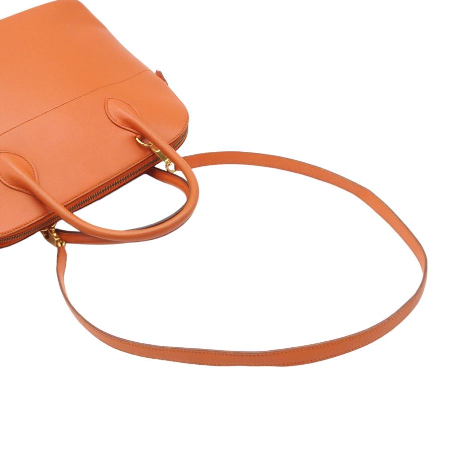 HERMES（エルメス） ボリード 35 〇X刻印 オレンジ ゴールド金具