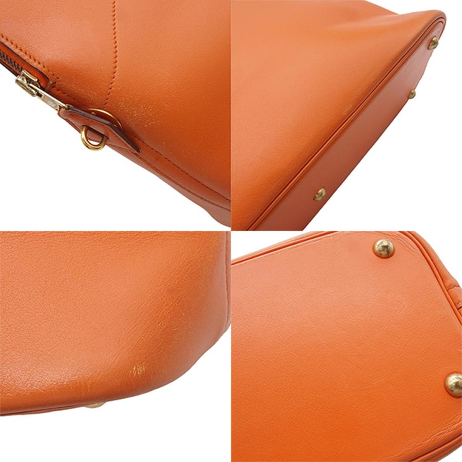 HERMES（エルメス） ボリード 35 〇X刻印 オレンジ ゴールド金具