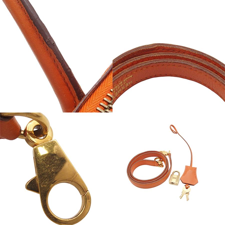 HERMES（エルメス） ボリード 35 〇X刻印 オレンジ ゴールド金具