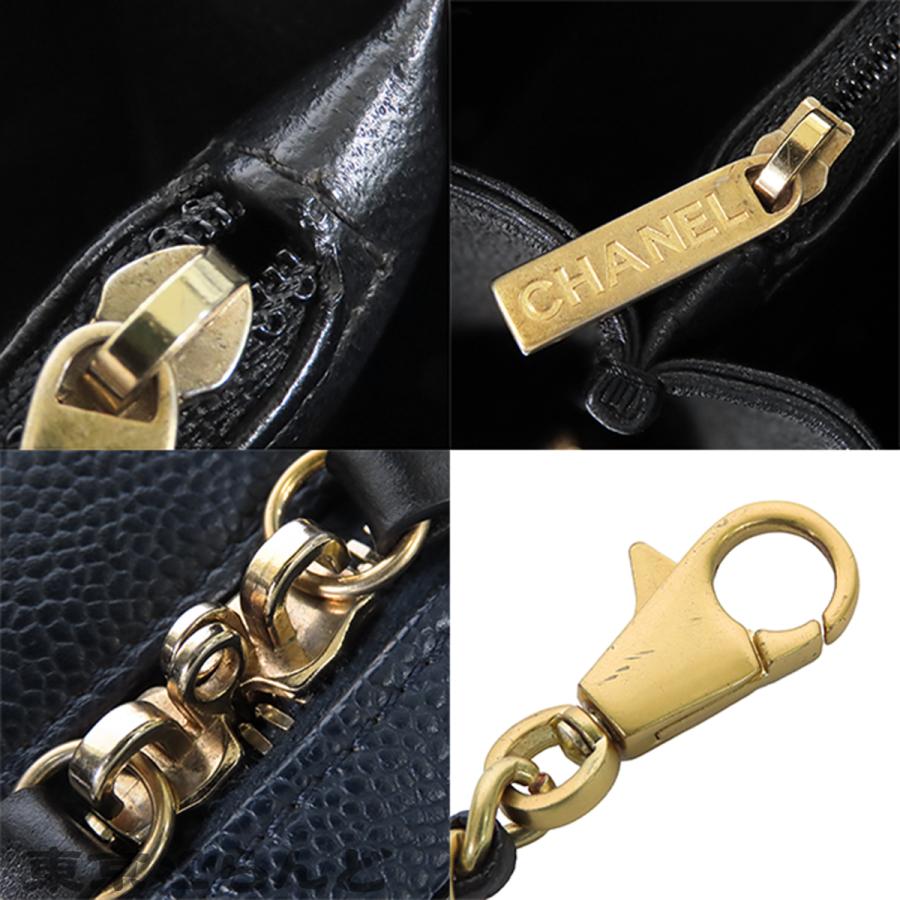 CHANEL（シャネル） CHANEL CCフィリグリー ネイビー ゴールド金具