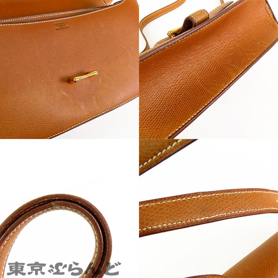 HERMES（エルメス） ドリー 〇H刻印 ブラウン 茶 ゴールド金具