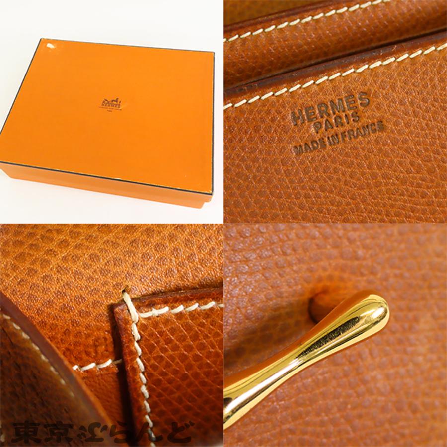 HERMES（エルメス） ドリー 〇H刻印 ブラウン 茶 ゴールド金具