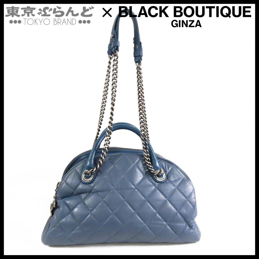 CHANEL（シャネル） ボーリングバッグ ペールブルー シルバー金具
