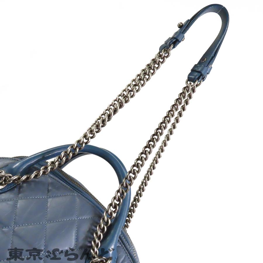 CHANEL（シャネル） ボーリングバッグ ペールブルー シルバー金具