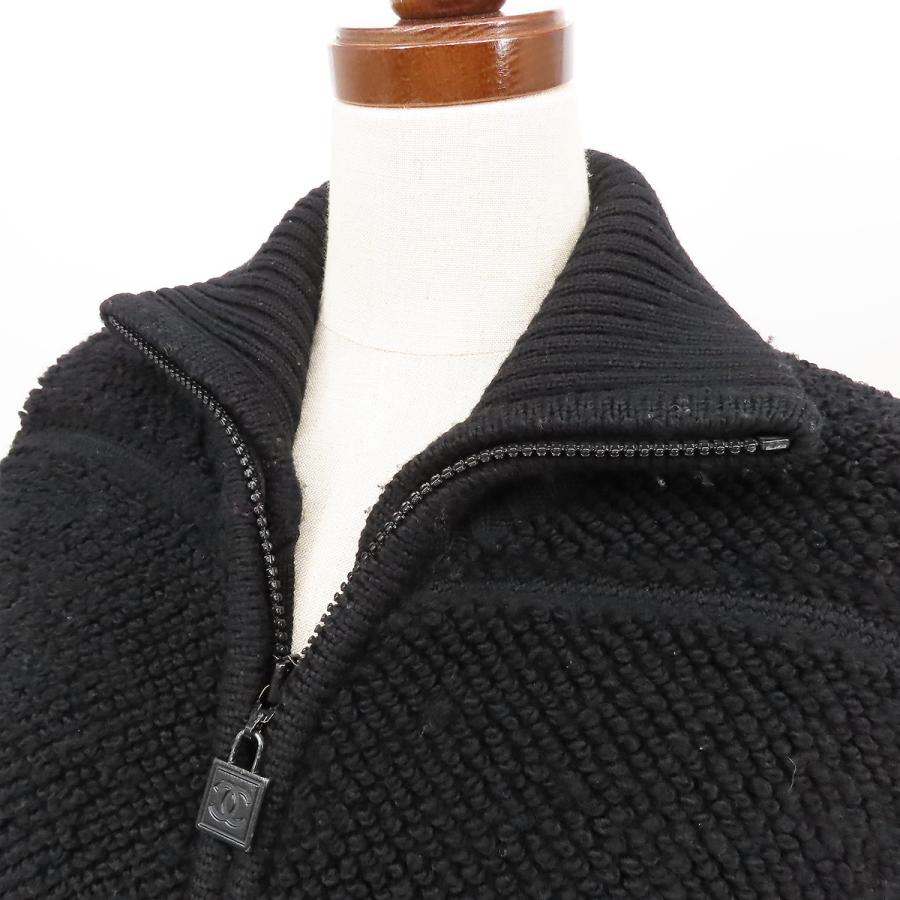 CHANEL（シャネル） シャネルスポーツ ニットブルゾン ブラック ウール